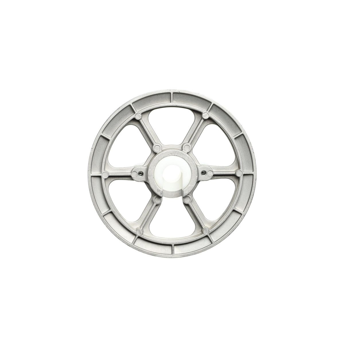 Silver rim on a white background