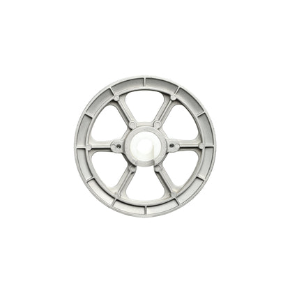 Silver rim on a white background