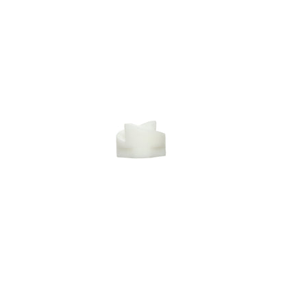 White candle on a white background