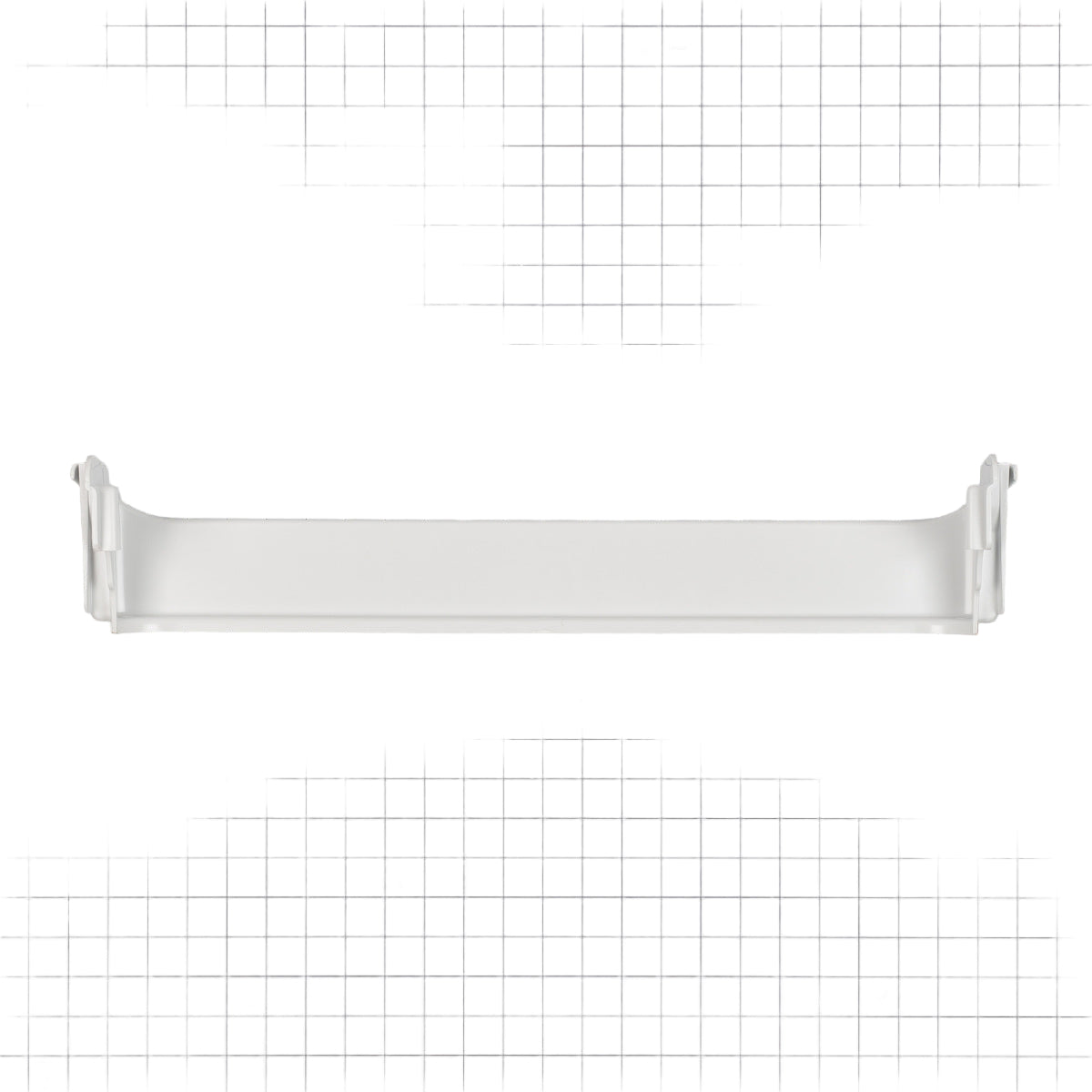 240495804 Frigidaire Refrigerator Freezer Door Shelf Bin, White