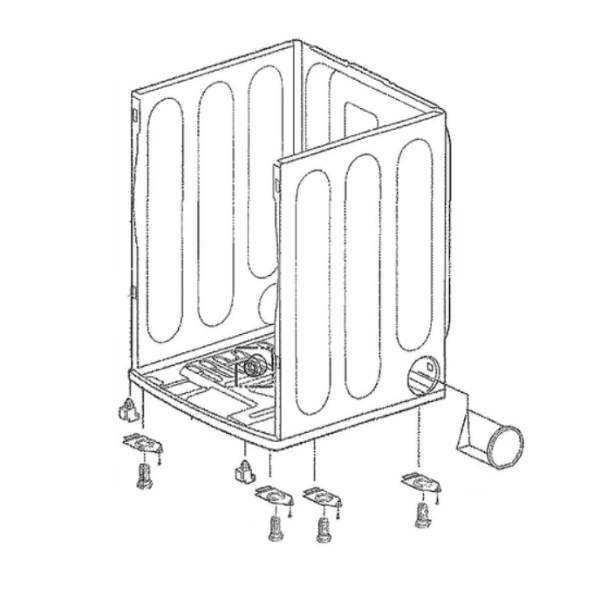 3091EL0001W LG Cabinet Assembly - Appliance Parts Canada