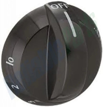 316220009 Frigidaire Range Top Burner Valve Knob, Black