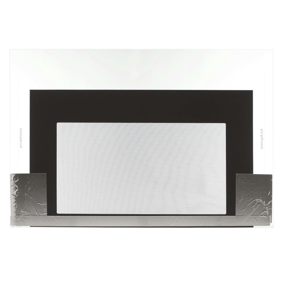Frigidaire 316452758 Black Oven Door Glass with Foil