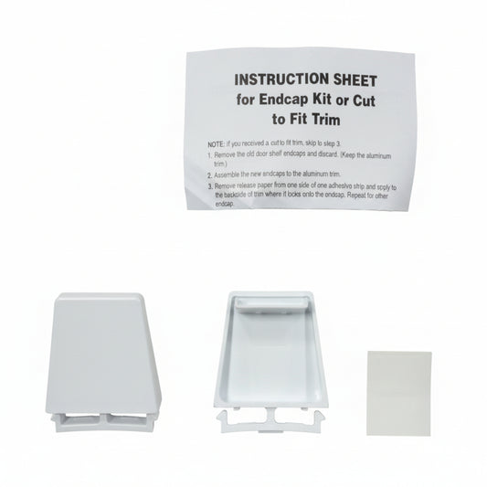 4386917 Whirlpool Refrigerator Door Shelf End Cap Set