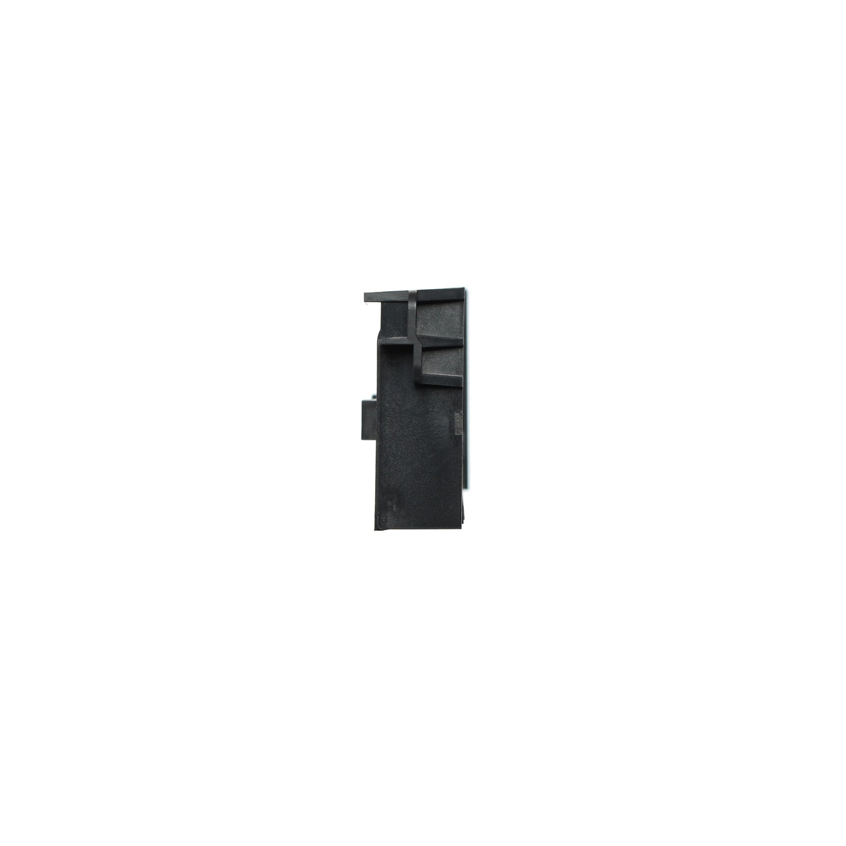 Black tactical magazine pouch on a white background