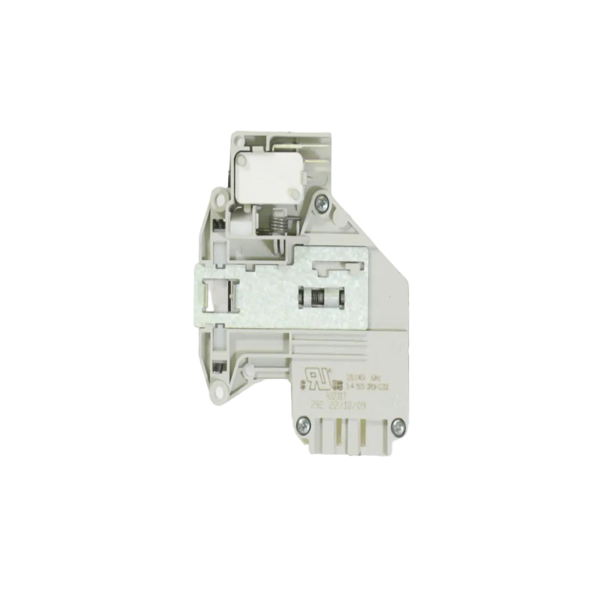 Mechanical component on a grid background