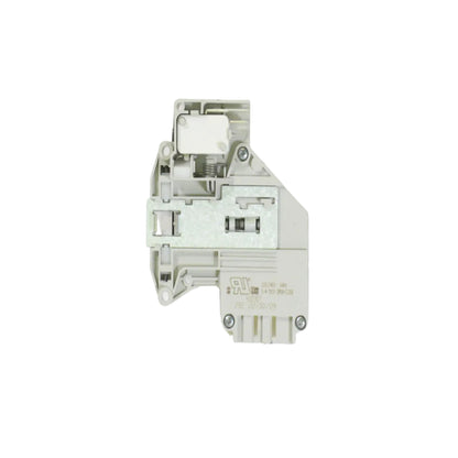 Mechanical component on a grid background