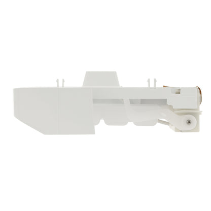 White electronic component on a white background