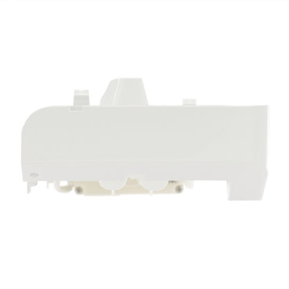 White plastic component on a white background