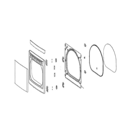 ADC73927703 LG Door Panel - Appliance Parts Canada