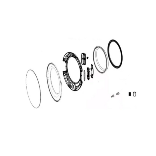ADC76086409 LG Dryer Door Assembly