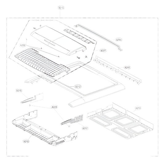 AGU75009403 LG Top Plate Assembly - Appliance Parts Canada