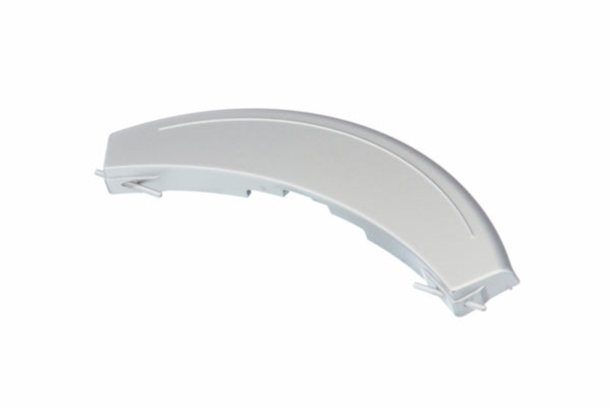 White plastic component on a white background