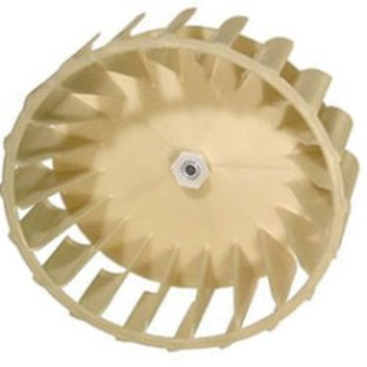 Beige fan blade on a white background