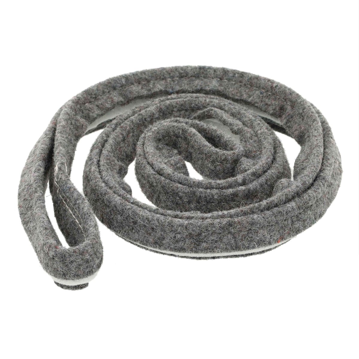Gray rubber hose on a white background