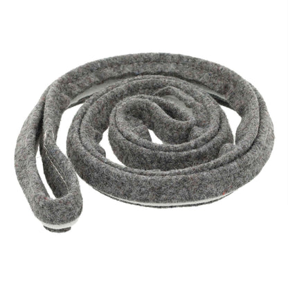 Gray rubber hose on a white background