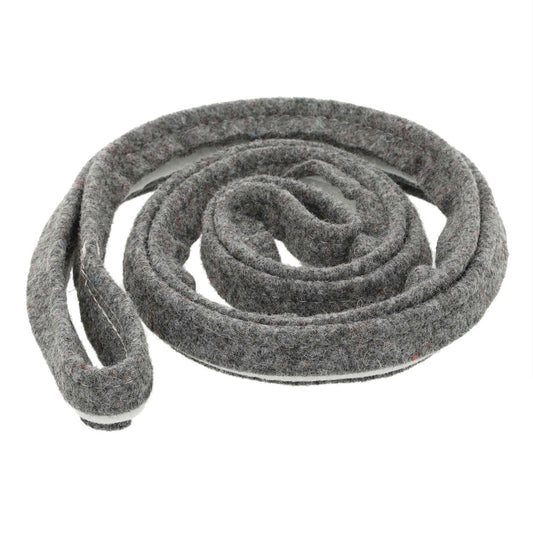 Gray rubber hose on a white background