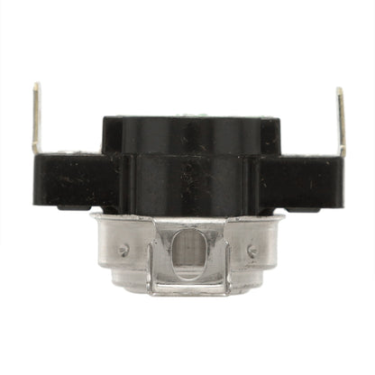 Mechanical component with black and silver parts on a white background
