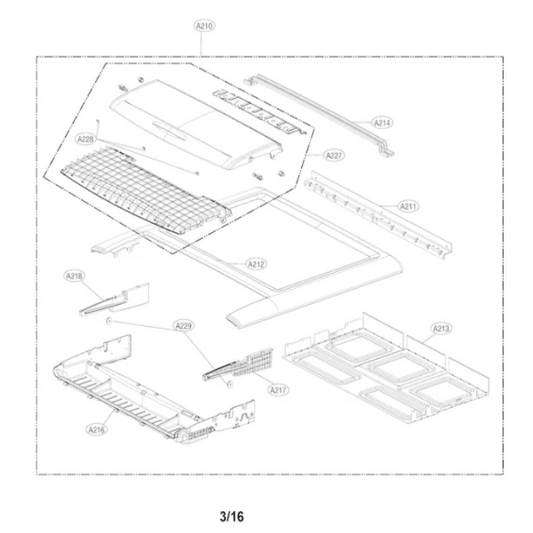 LG MGJ64365205 PLATE,TOP - Appliance Parts Canada