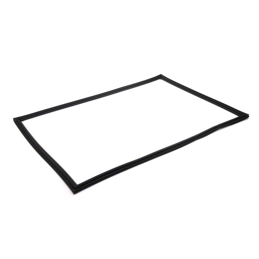 Rectangular black frame on a white background