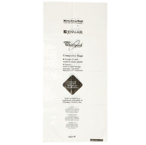 W10165293RB Whirlpool Trash Compactor 60-Pack Plastic Bags - 18"Models