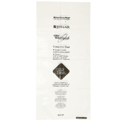 W10165293RB Whirlpool Trash Compactor 60-Pack Plastic Bags - 18"Models