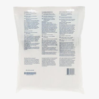 W10165295RP 15" White Whirlpool Compactor Bags