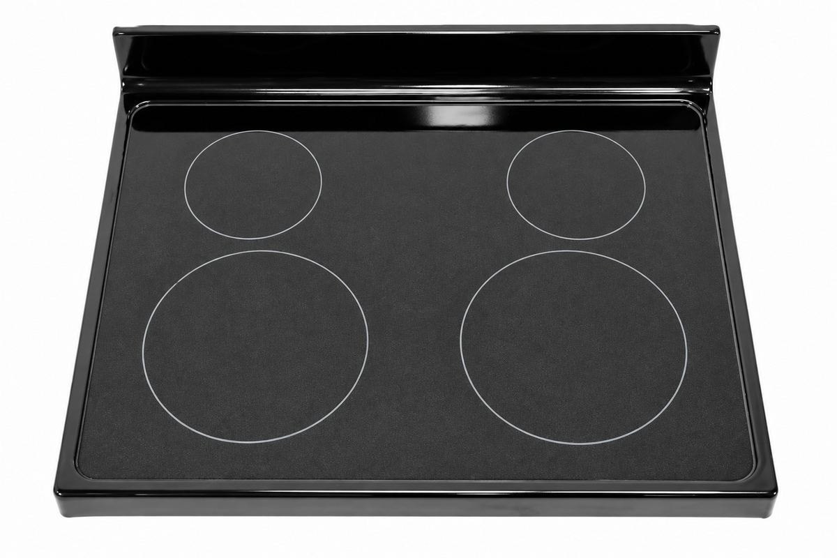 W10245805 Whirlpool Range Main Cooktop, Glass, Black