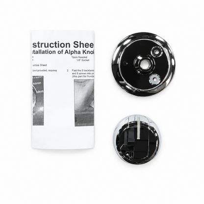 W10514146 Whirlpool Dryer Control Knob, Chrome