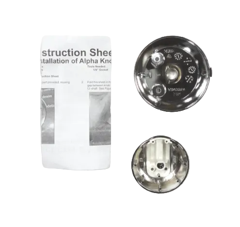 W10514146 Whirlpool Dryer Control Knob, Chrome