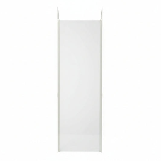 White metal grid against a tiled wall