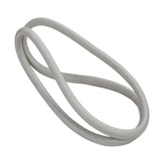 Gray belt on a white background