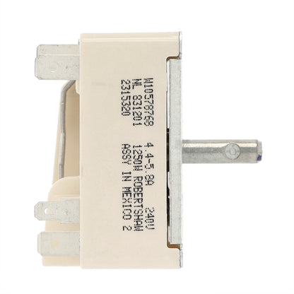 W10911303 Whirlpool Range Surface Element Switch