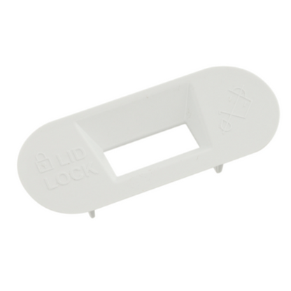 W11545554 Whirlpool Washer Lid Lock Bezel, White