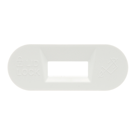 W11545554 Whirlpool Washer Lid Lock Bezel, White