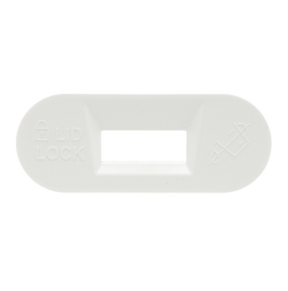 W11545554 Whirlpool Washer Lid Lock Bezel, White