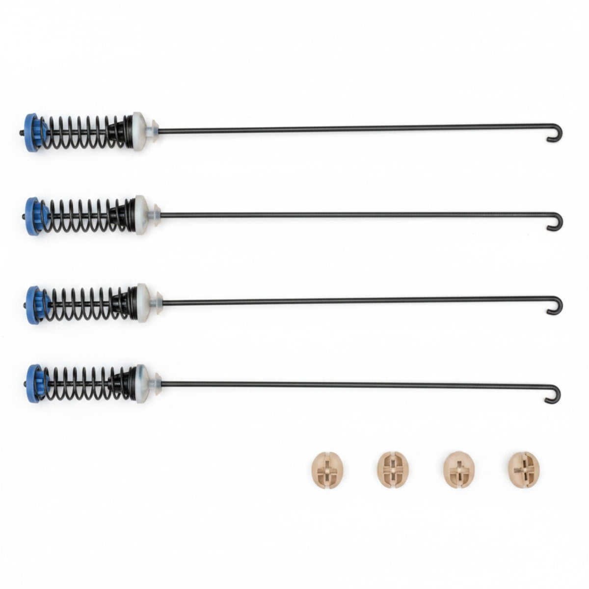 Set of mechanical springs and wires on a grid background with 'Parts Direct' branding.