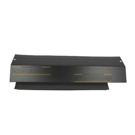 Black rectangular object on a white background with 'Factory Certified Parts' text.