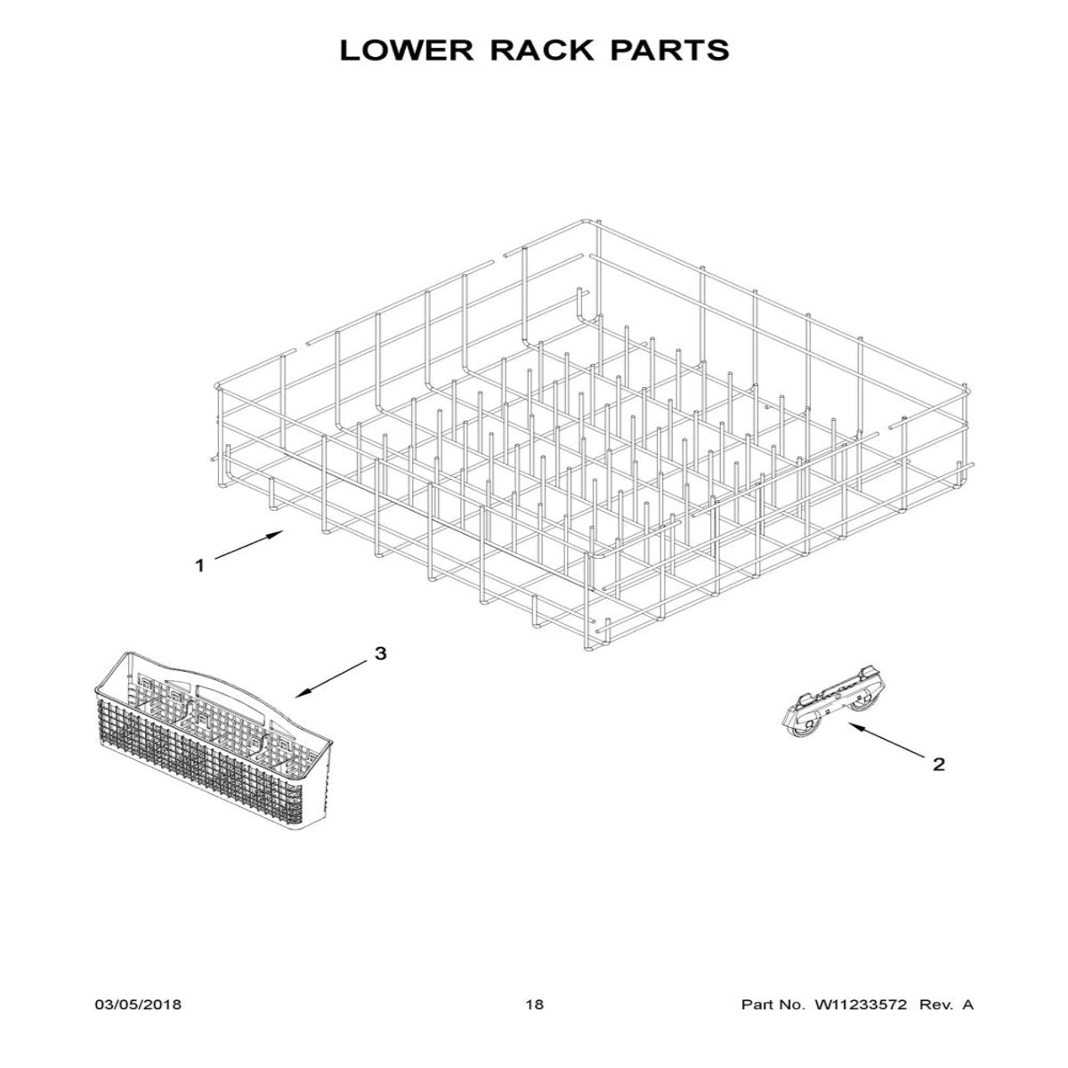 Whirlpool W11783703 DISHRACK