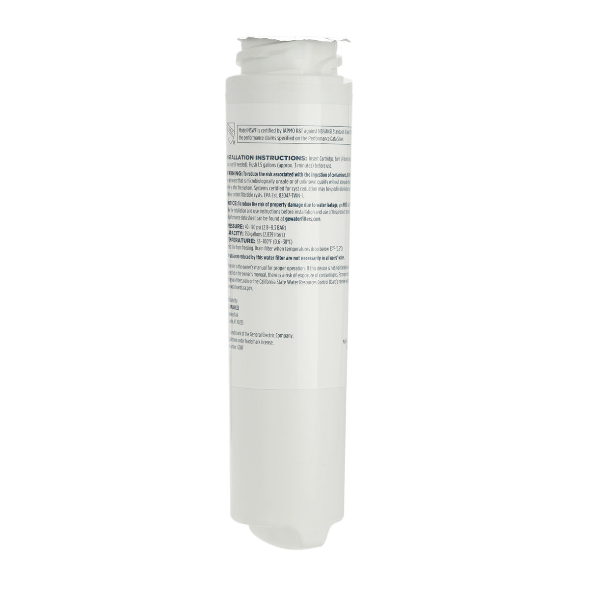 WG03F00675 GE Refrigerator GSWF GE SmartWater Filter