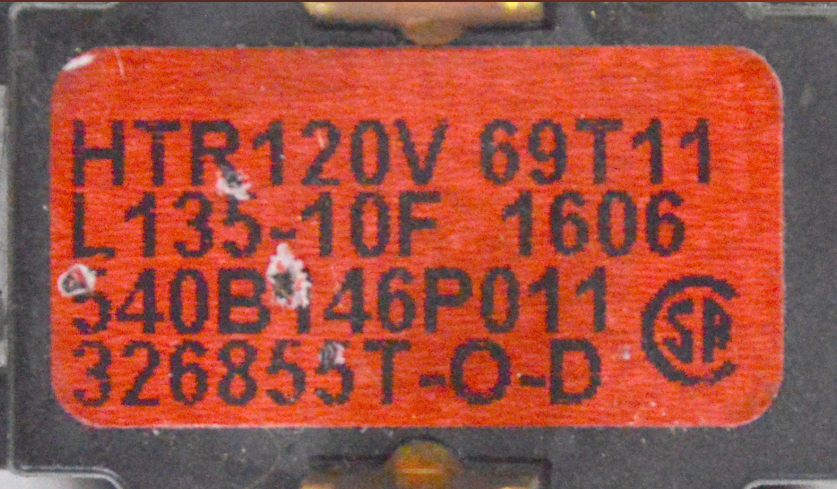 WG04F01127 GE Dryer Thermostat Outlet Control
