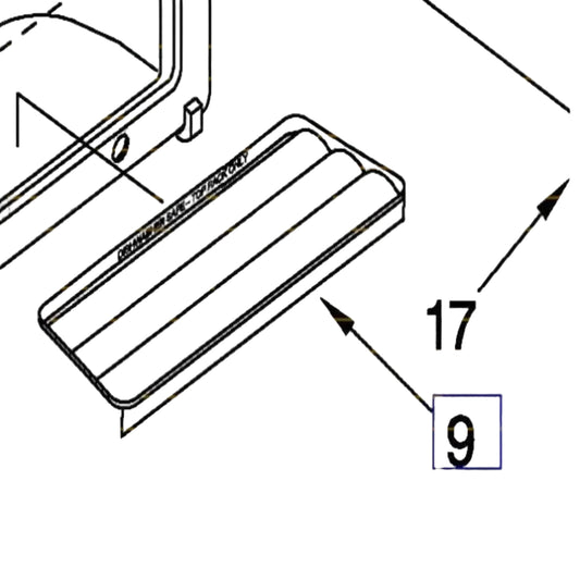 WP2206670B Whirlpool Refrigerator Dispenser Overflow Grille