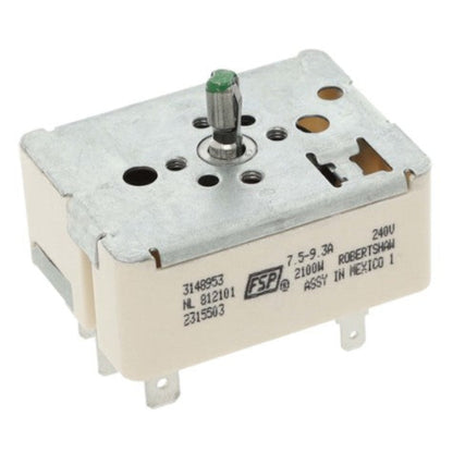 WP3148953 Whirlpool Range Infinite Switch, 8 Inch