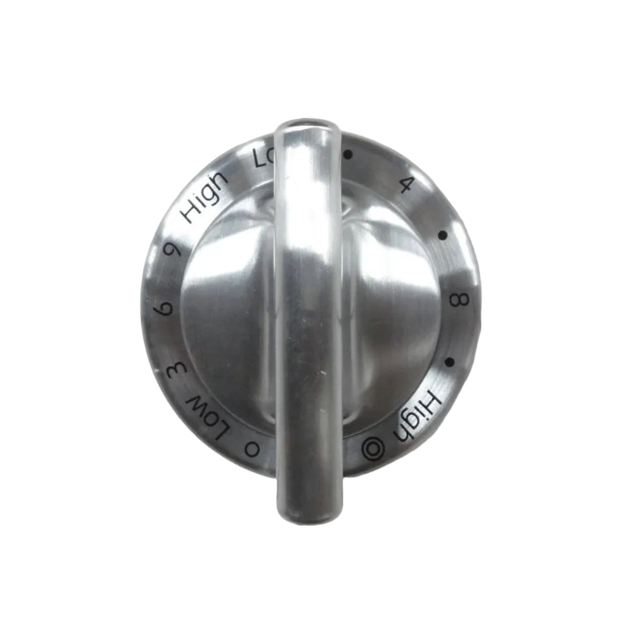 WP74011550 Whirlpool Range Burner Control Knob, Stainless