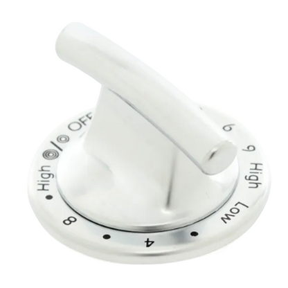 WP74011631 Whirlpool Range Dual Burner Knob, Stainless