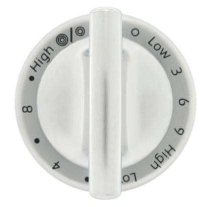 WP74011631 Whirlpool Range Dual Burner Knob, Stainless