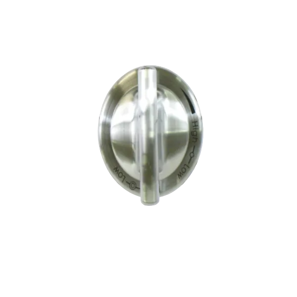 WP74011665 Whirlpool Range Burner Control Knob, Stainless
