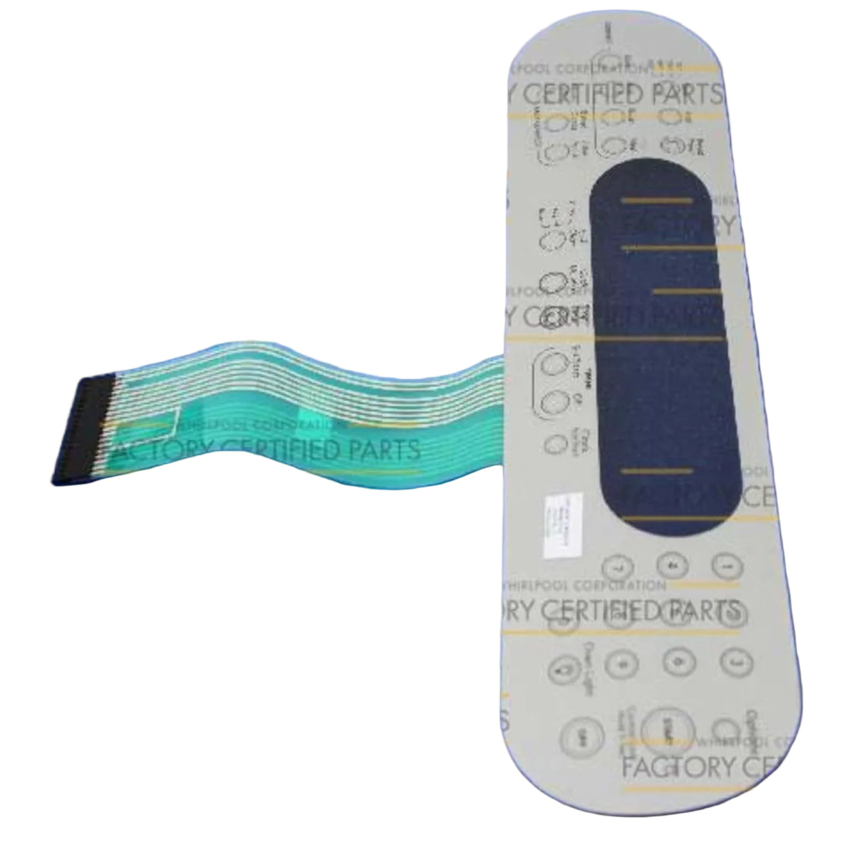 WP9756559ES Whirlpool Stove Membrane Switch - Stainless Steel