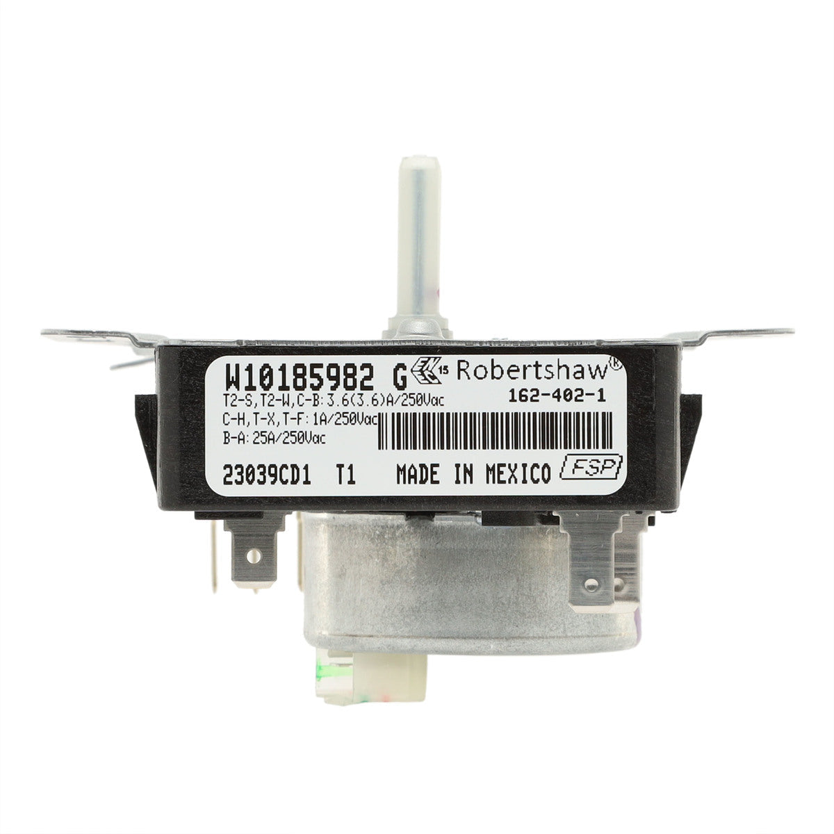 WPW10185982 Whirlpool Dryer Timer