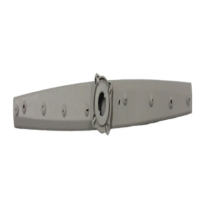 Black metal bracket on a white background